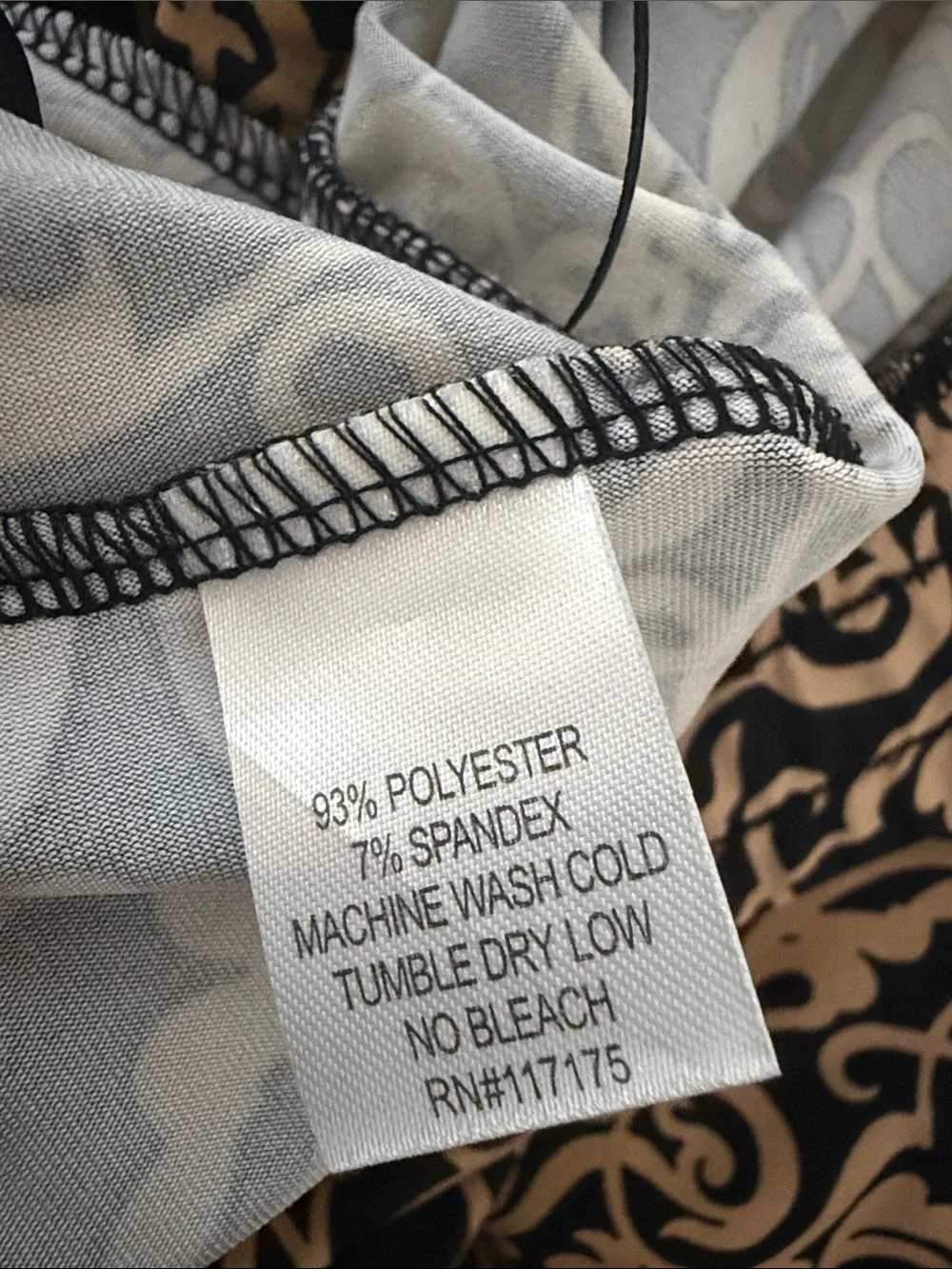 NWT ILU Wide-Leg Drawstring Pants in Black & Tan Size 1X